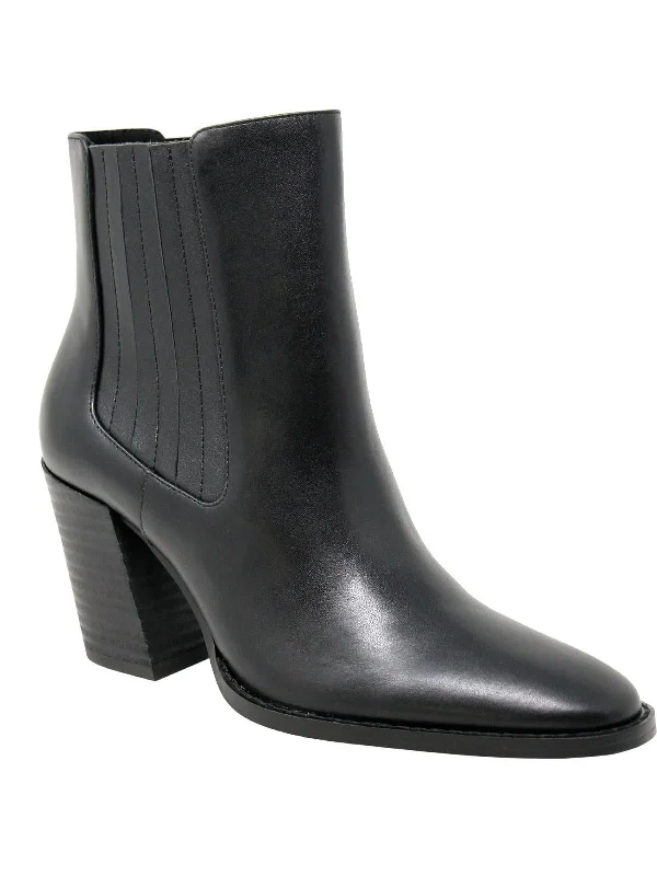 Shopper Womens Leather Slip On Ankle Boots