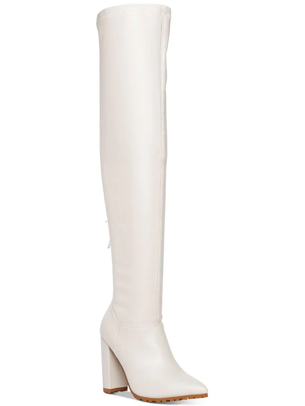 Signaal  Womens Faux Leather Tall Over-The-Knee Boots