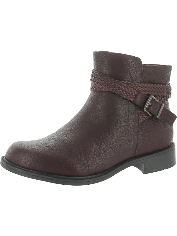 Skip Womens Padded Insole Buckle Booties