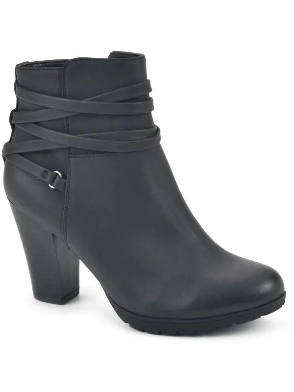 Spade Womens Faux Leather Booties Ankle Boots