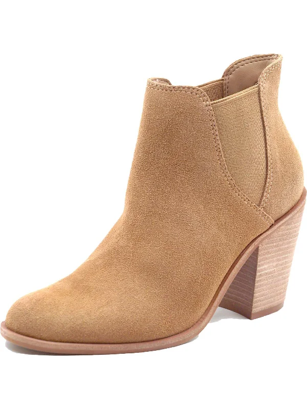 Verdello Womens Leather Almond Toe Chelsea Boots