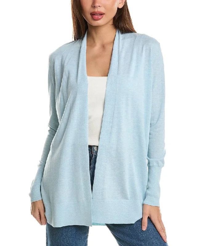 Forte Cashmere Easy Silk & Cashmere-Blend Cardigan