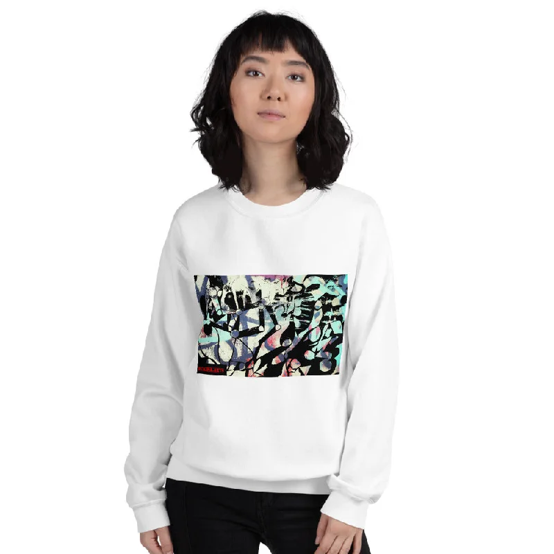 Women's Sweatshirt Abstract Shapes and robot arms