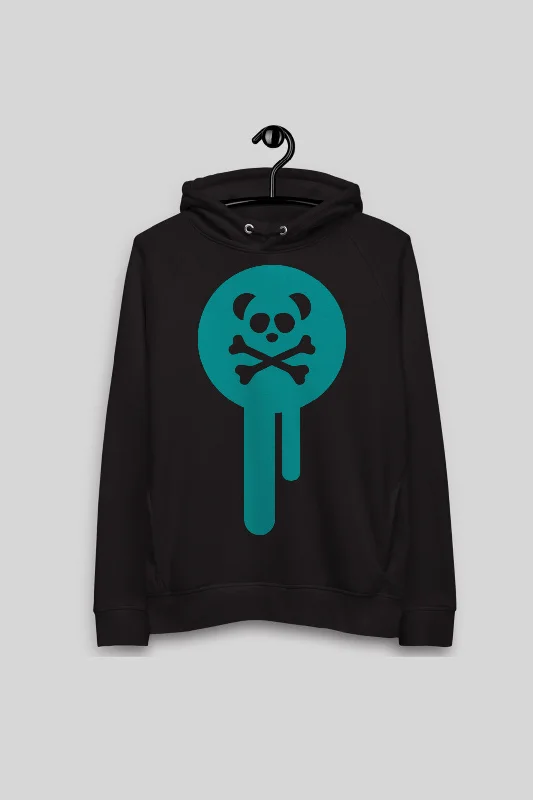 Unisex Turquoise Emblem Drip Premium Hoodie