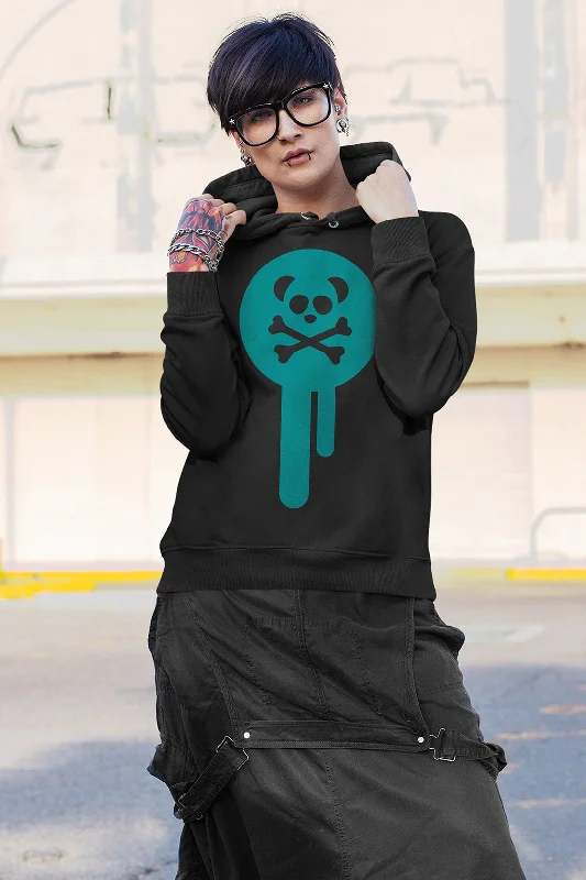 Unisex Turquoise Emblem Drip Premium Hoodie