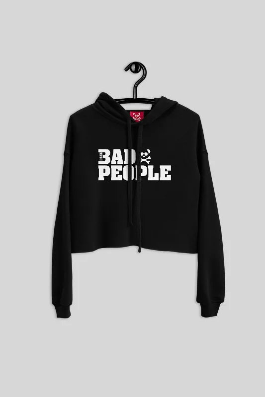 Women's Toxic Pandas I See Bad People Cropped Hoodie