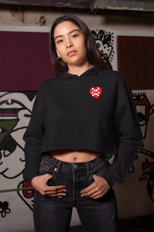 Women's Toxic Pandas Lovely Cropped Hoodie