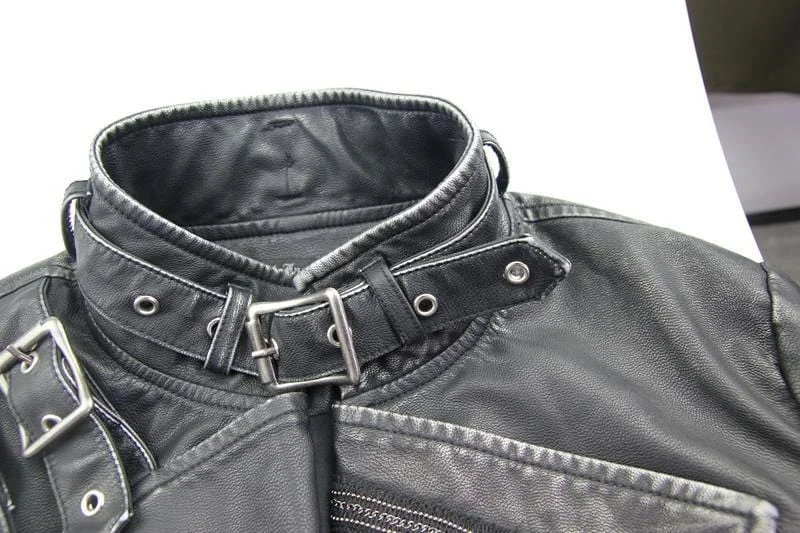 Women's Asymmetric Leather Punk Coat