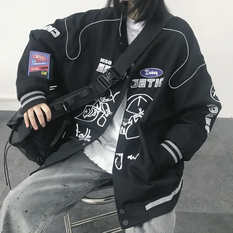 Hip Hop Streetwear BF Baseball Jackets