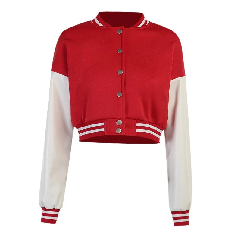 Stitching Letters Embroidery Baseball Uniform Jacket