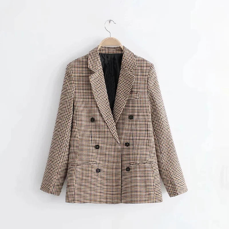 Fashion Office Wear Double Breasted Blazers