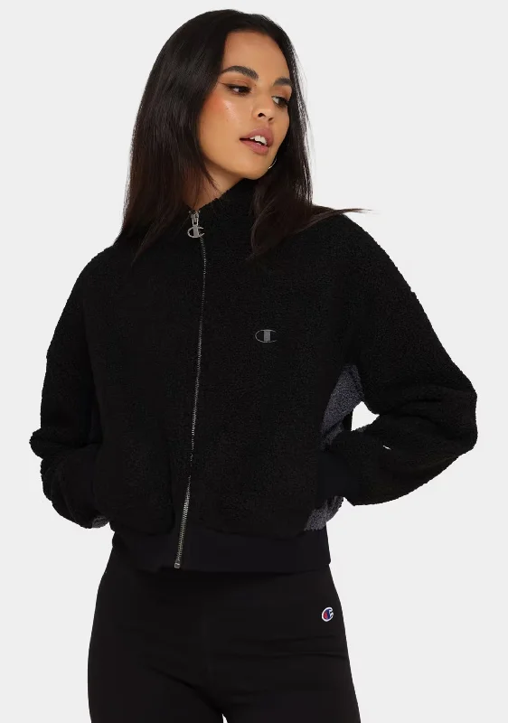 Champion Womens Sherpa Jacket <br> CTMDN BLK