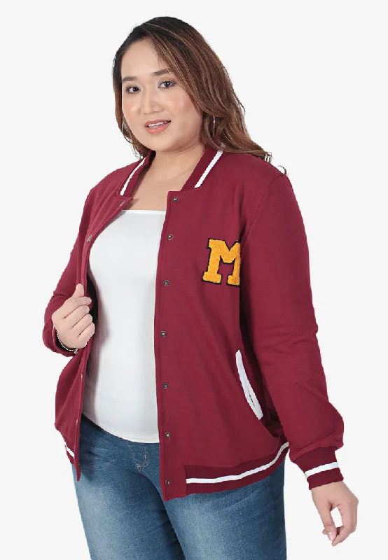 Danny Sporty Streetwear Varsity Jacket - Red