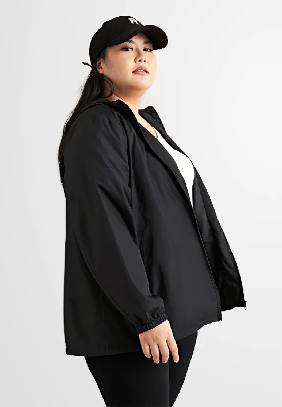 Gale Plus Size Hooded Windbreaker