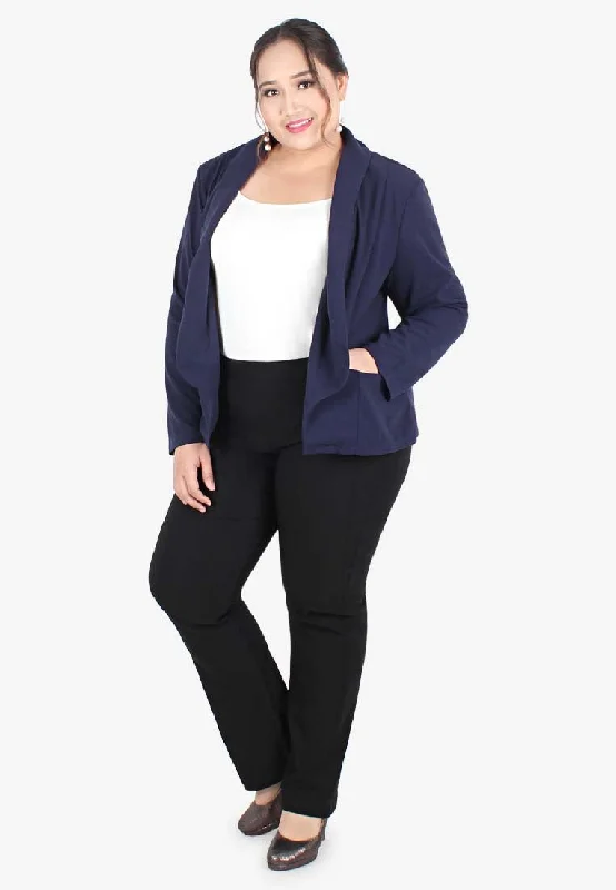 Bronwyn Chic Short Blazer  - Blue