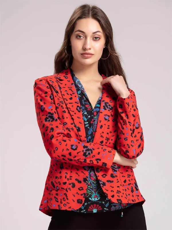 Red Leopard Jacket