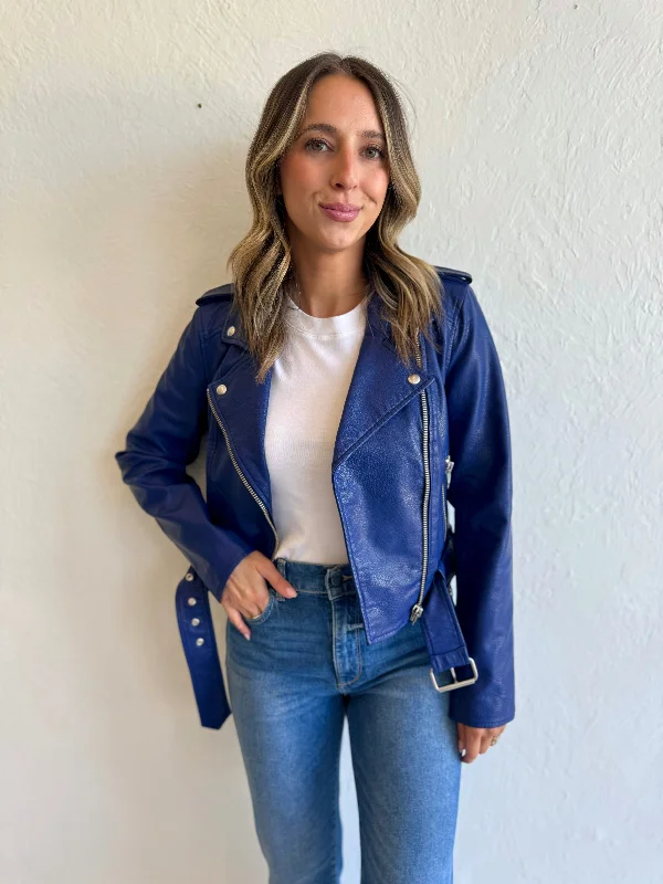 Tracy Cropped Moto Jacket