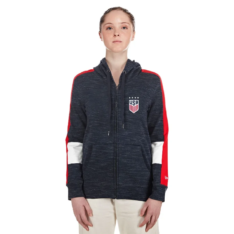 Women's New Era USWNT Space Dye Hooded Jacket