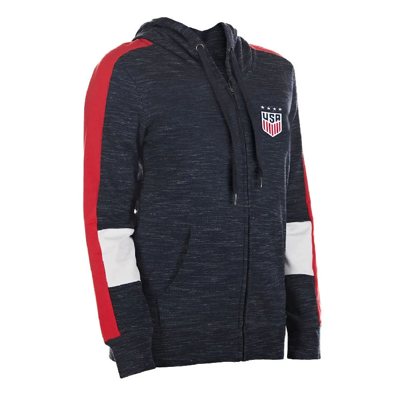 Women's New Era USWNT Space Dye Hooded Jacket