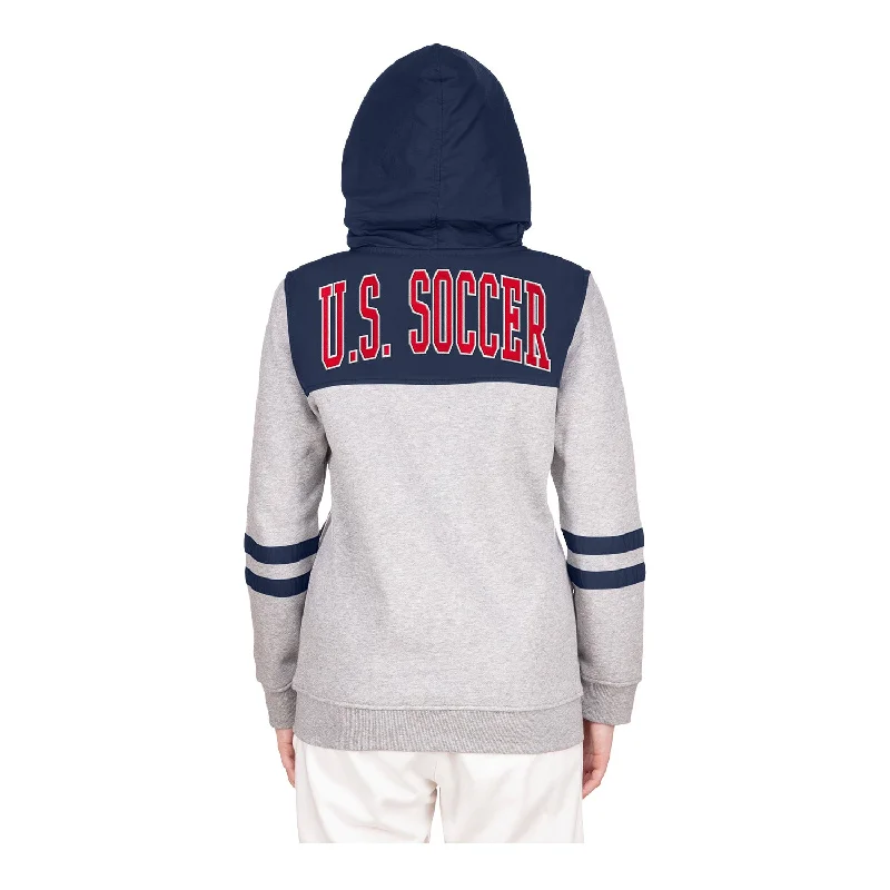 Women's New Era USWNT Full Zip Grey Jacket