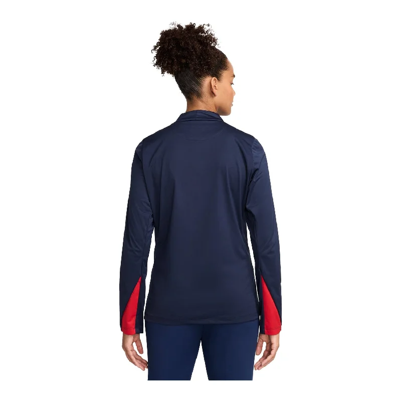 Women's Nike USA VW Strike Quarter Zip Drill Navy Top