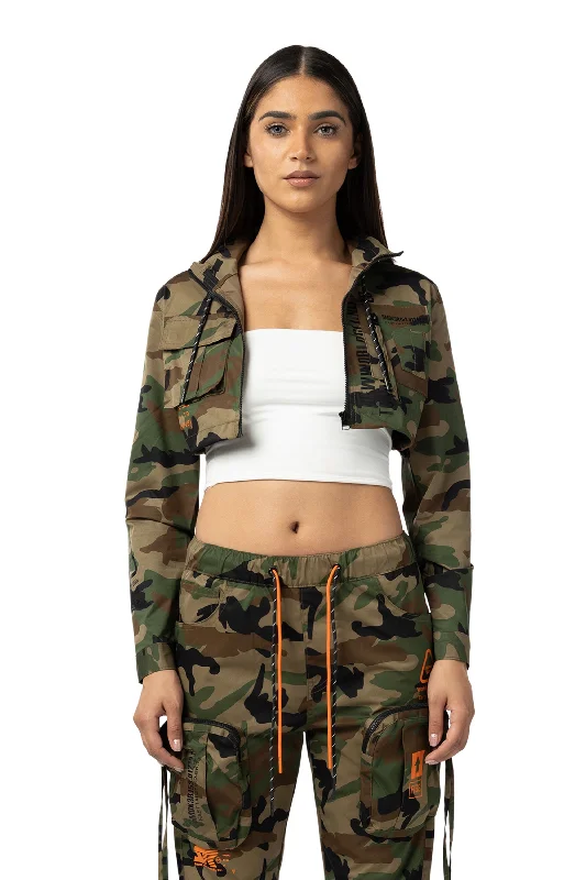 Utility Full Zip Jacket - Wood Camo