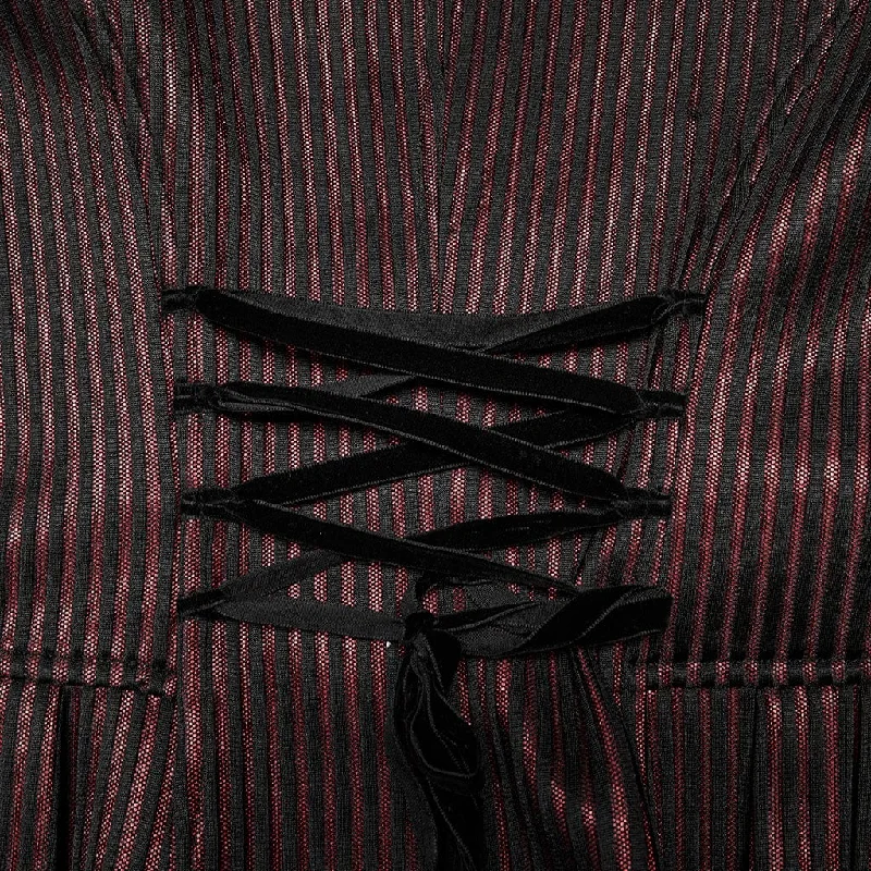 Women's Gothic Applique Pinstripes Slim Fitted Jacket