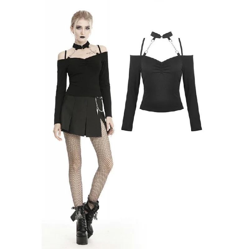 Women's Gothic Ruffles Halter Slip Tops