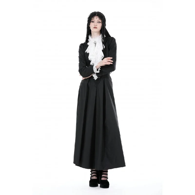 Women's Gothic Stand Collar Ruffled Neck Jacket