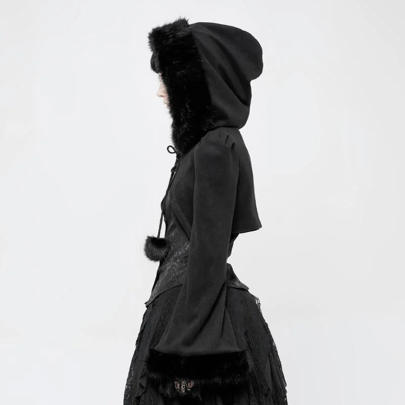 Women's Punk Hooded Bolero Jacket