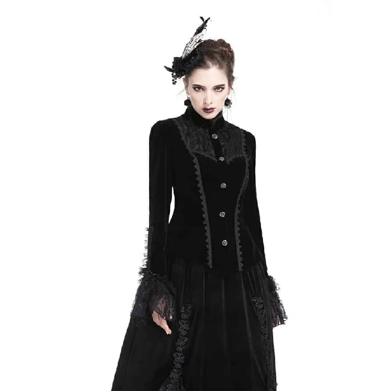 Women's Vintage Victorian Short Goth Coat