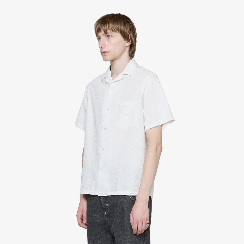 Atlantico Camp Collar Shirt White