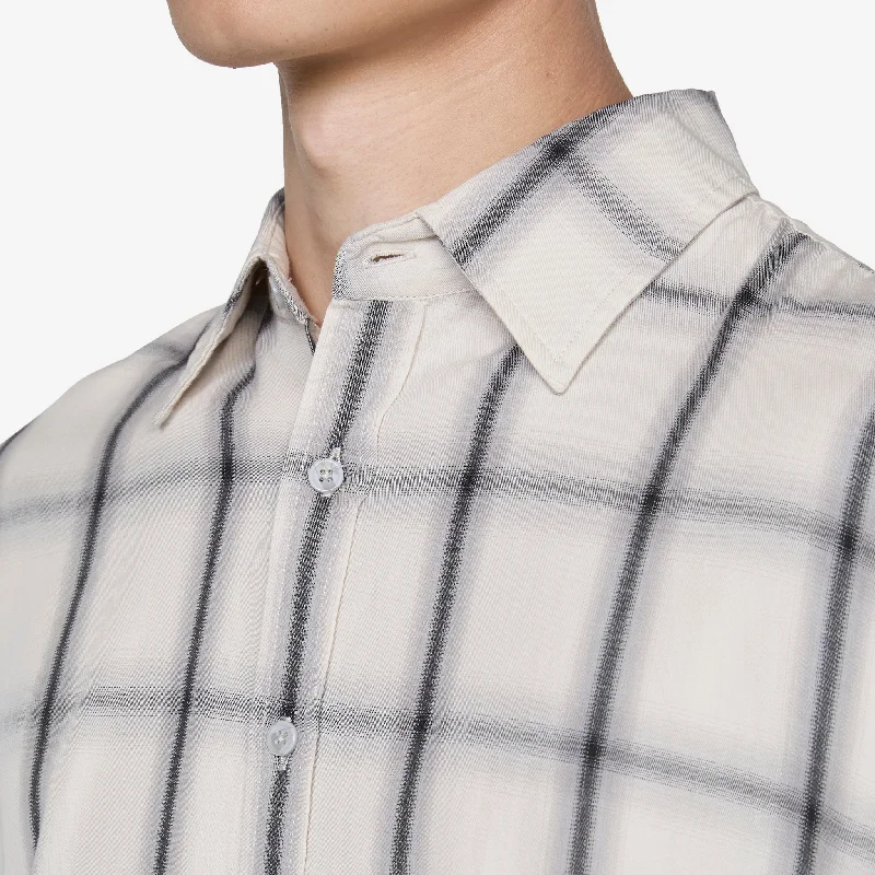 Big Longsleeve Shirt Bone Plaid