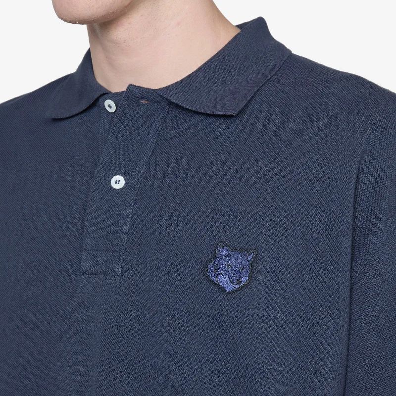 Bold Fox Head Patch Oversize Polo Deep Navy