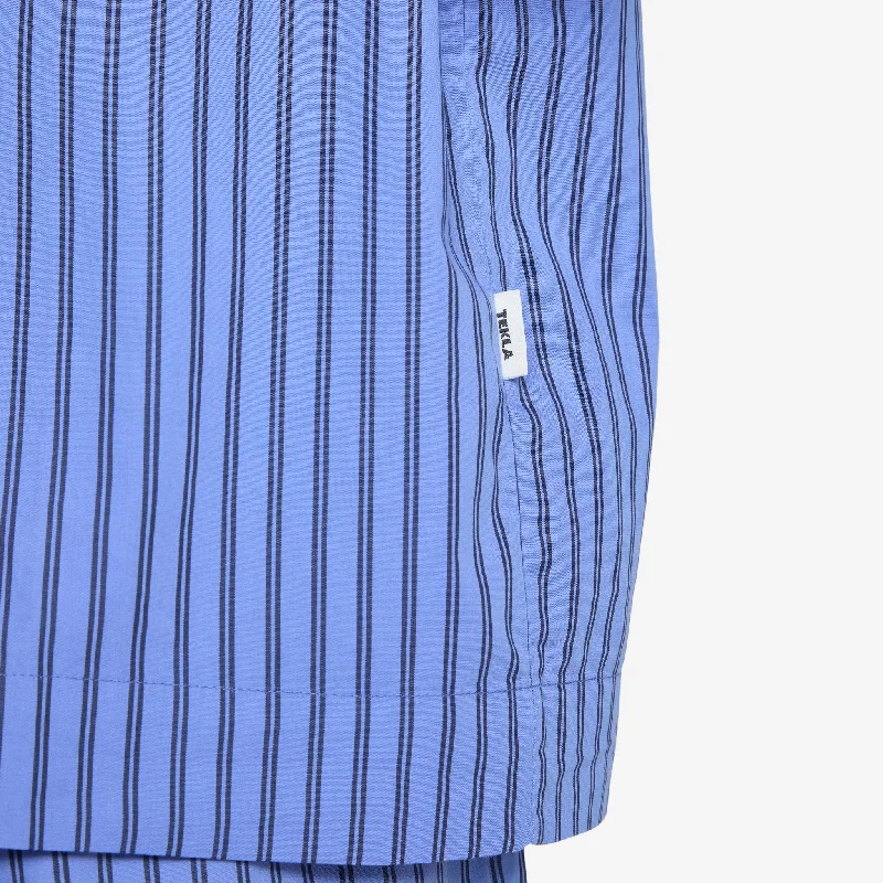 Cotton Poplin Pyjama Shirt Boro Stripes