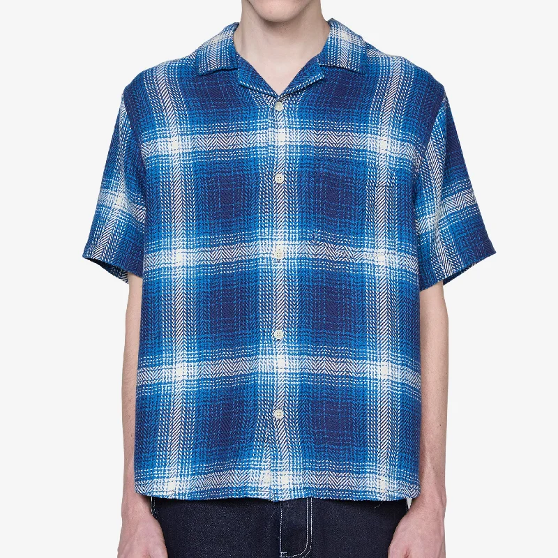 High Dive Camp Short Sleeve Shirt Blue