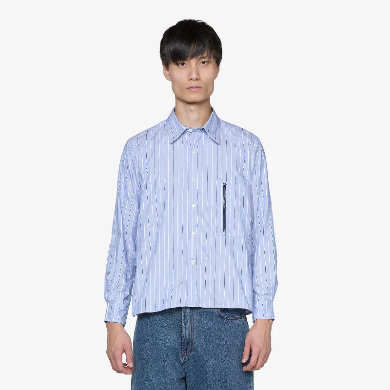 Longsleeve Hiking Shirt Blue Stripe