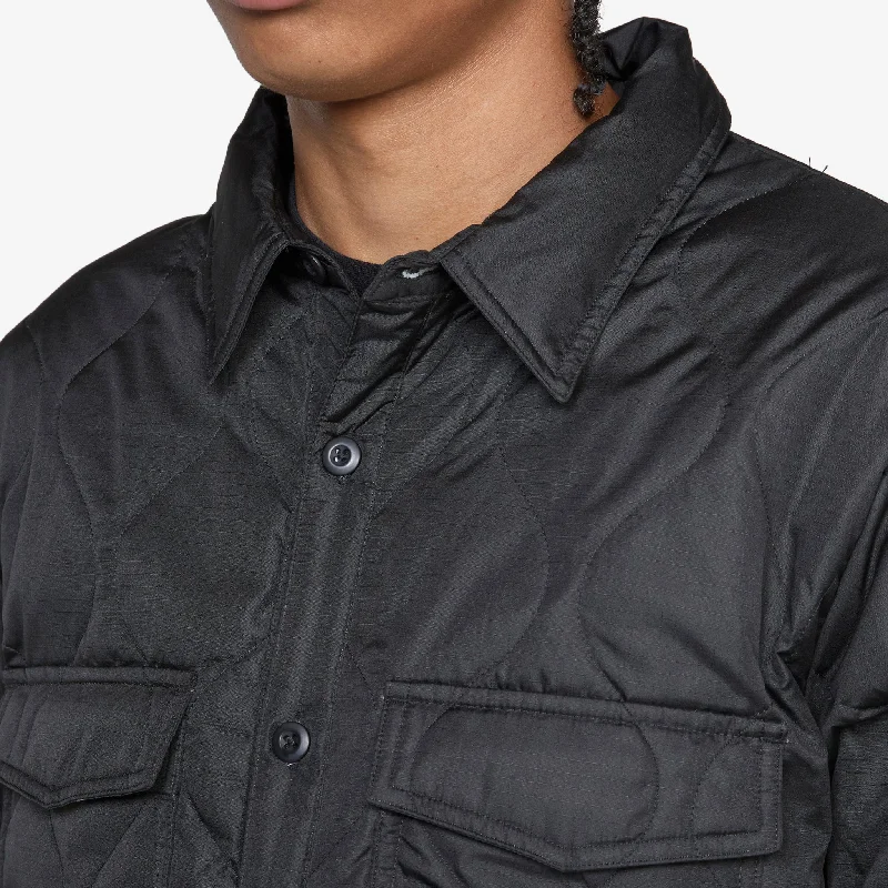 Military Down Shirt Black