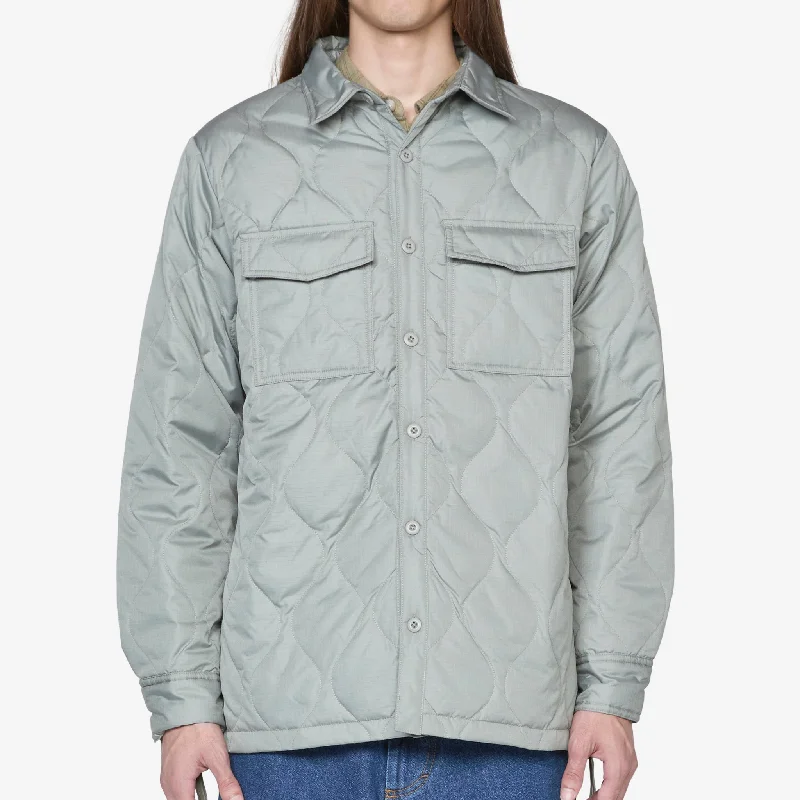 Military Down Shirt Dark Sage Green