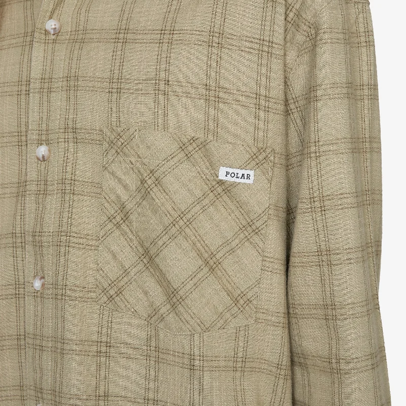 Mitchell Flannel Longsleeve Shirt  Green | Beige