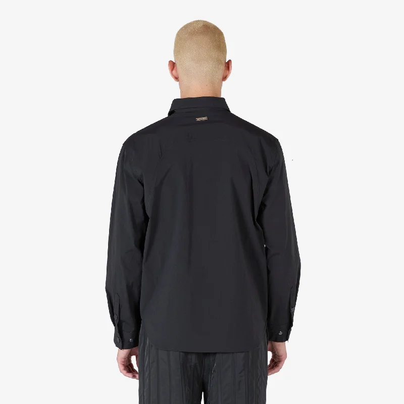 Nylon Long Sleeve Shirt Black