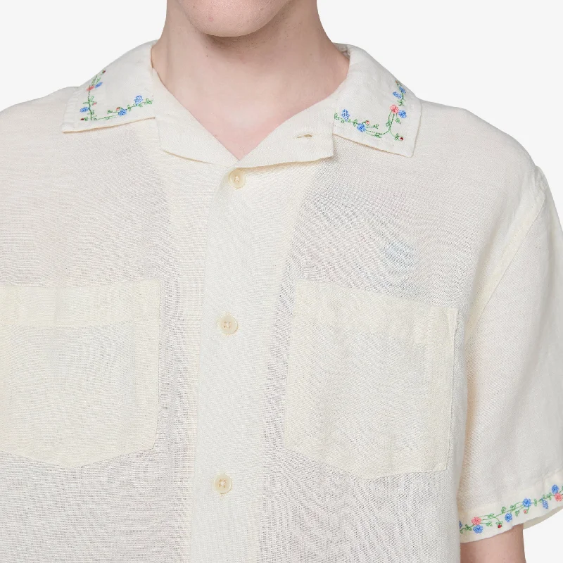 Spring Bouquet Camp Short Sleeve Shirt Natural