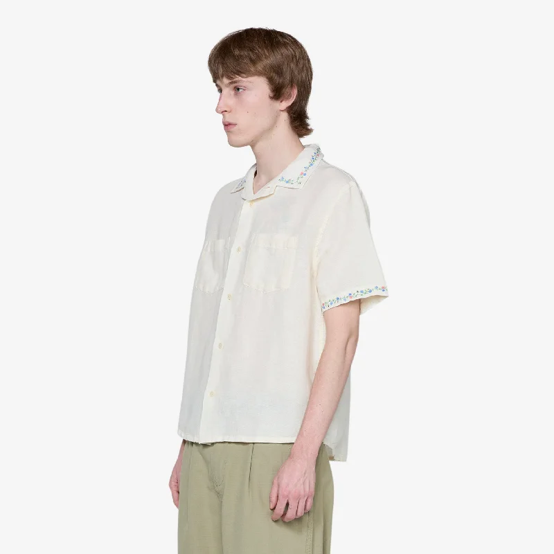 Spring Bouquet Camp Short Sleeve Shirt Natural