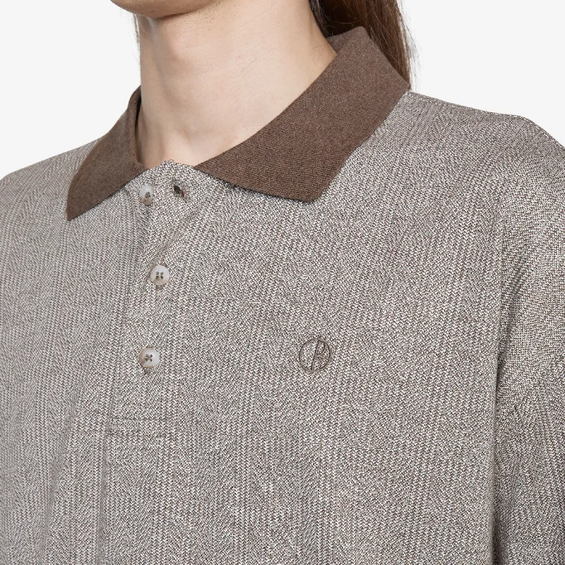 Surf Illusion Polo Shirt Brown