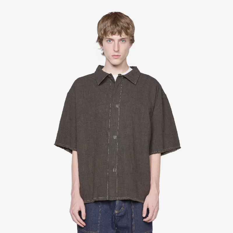 Tack Shirt Speckled Brown